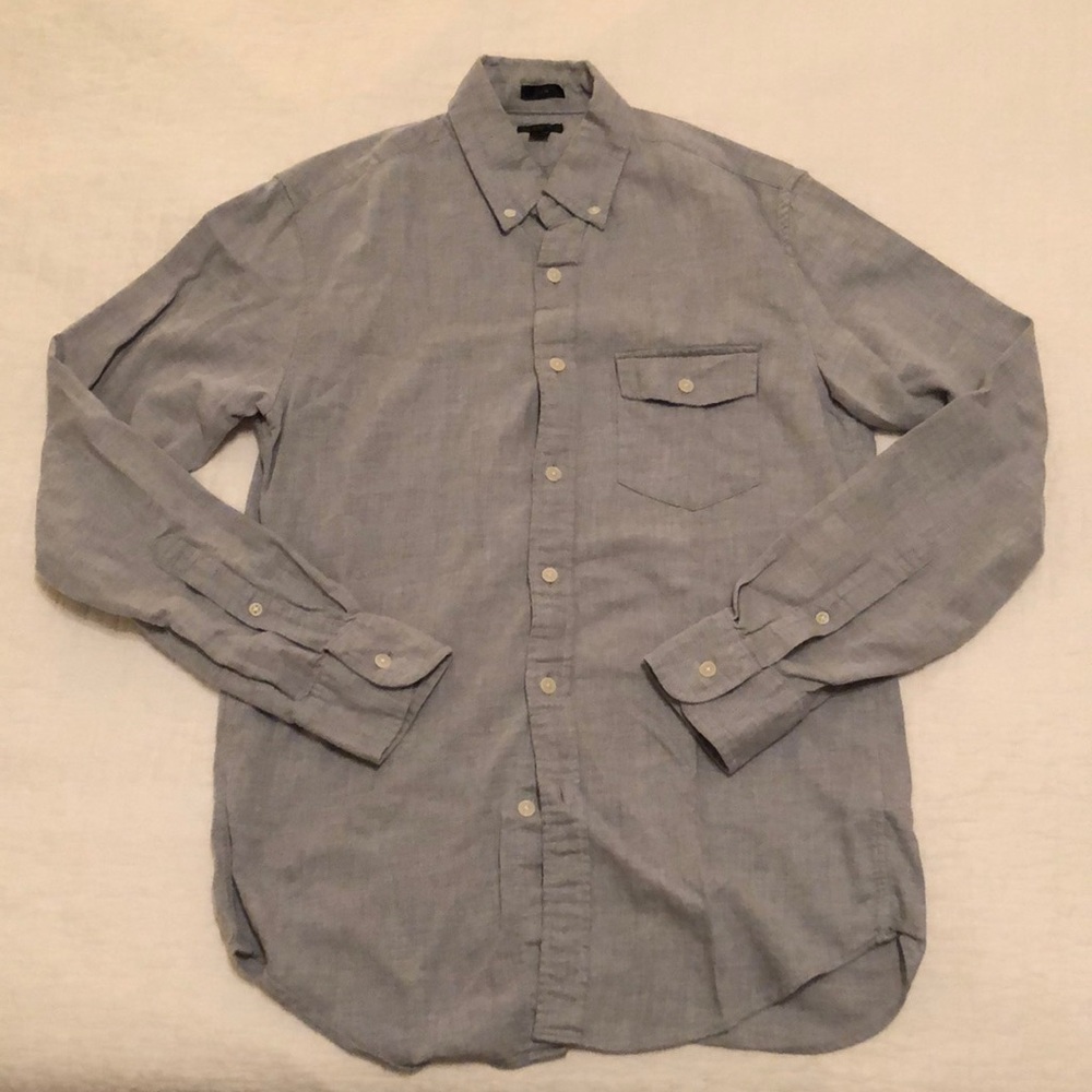 J.Crew grey flannel shirt